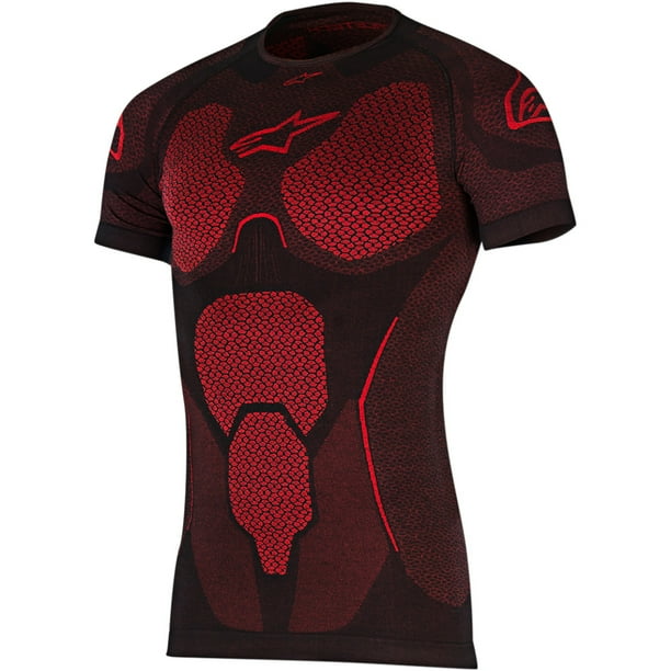 Black/Red X-Small/Small Alpinestars Mens Ride Tech Summer Long Sleeve Underwear Motorcycle Riding Top Black/Red X-Small/Small Alpinestars Mens Ride Tech Summer Long Sleeve Underwear Motorcycle Riding Top